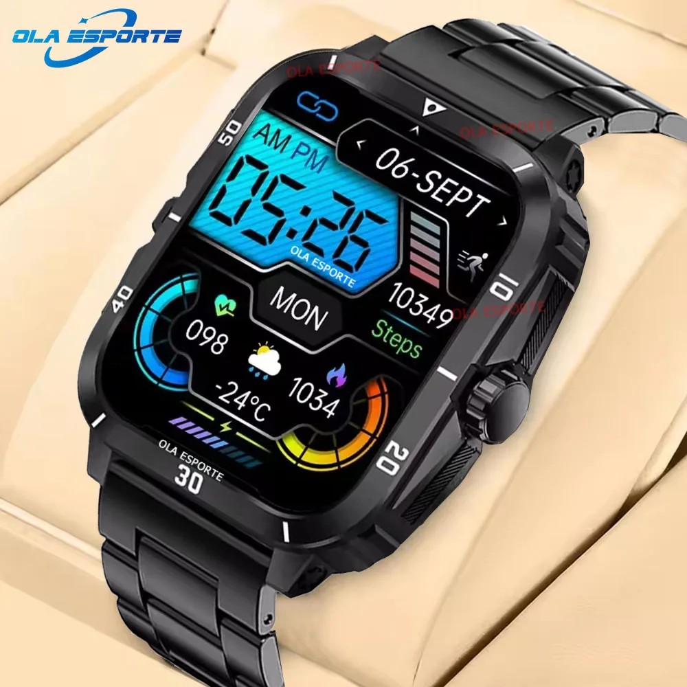 ο P76 1.96 ߿  Smartwatch   ȭ Ʈ ð 3ATM IP68    ƮϽ ð H23